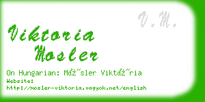 viktoria mosler business card